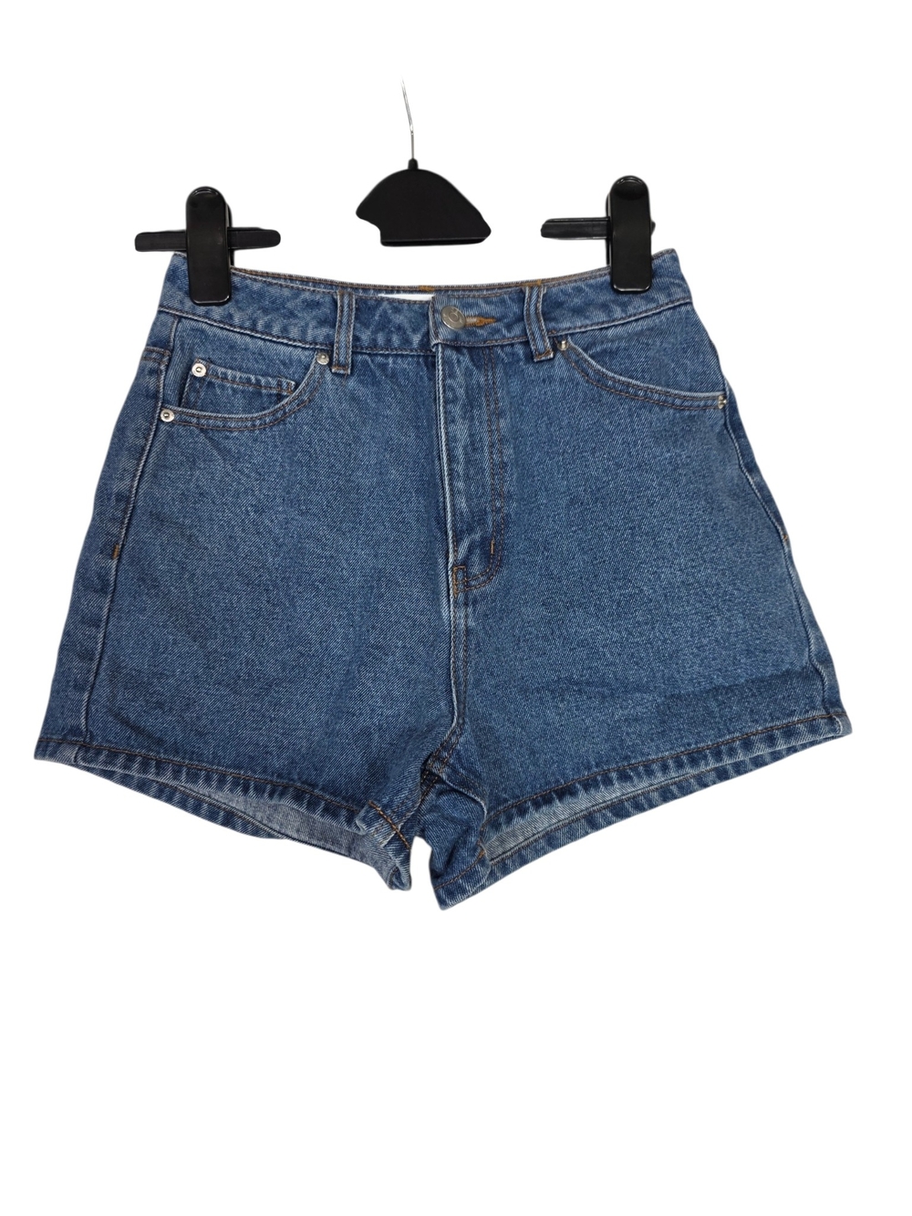 twik par Simons Classic Blue Denim High-Rise Shorts